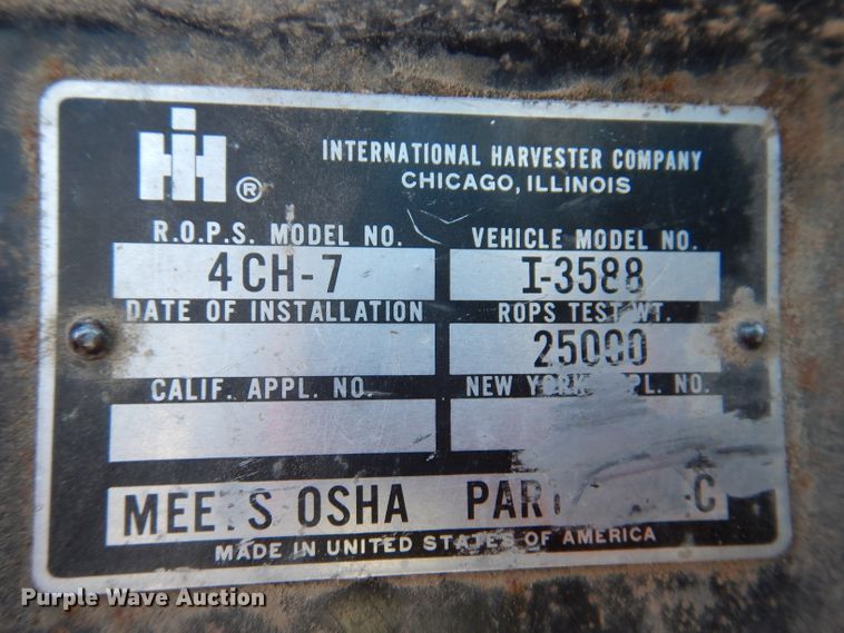 image for item IN9849 International 3588  4WD tractor