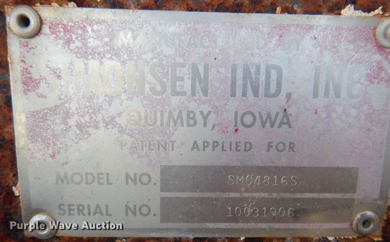 image for item IN9856 Simonsen SMC4816S  seed tender