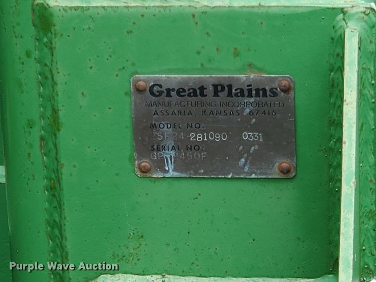 image for item IX9974 1990 Great Plains Solid Stand 24  grain drill