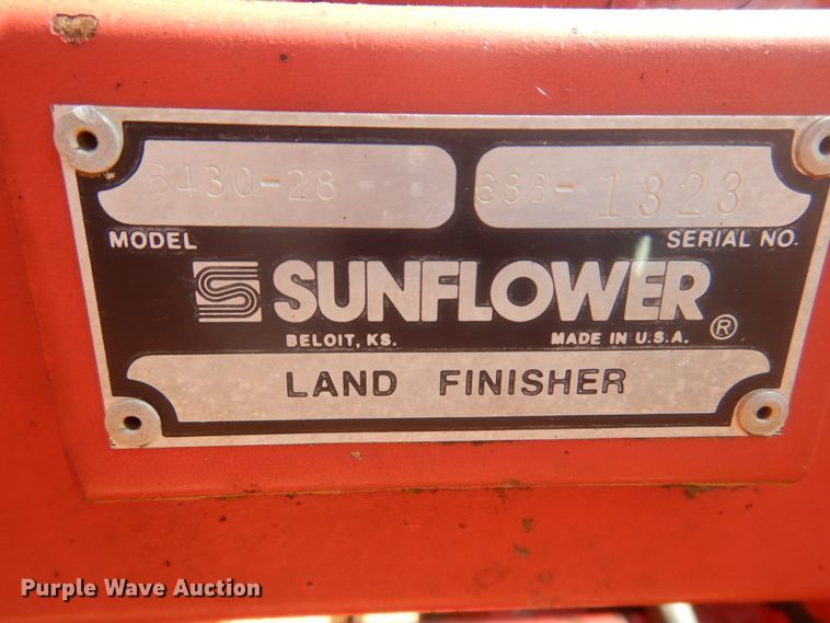 image for item JI9481 Sunflower 6430-28  land finisher