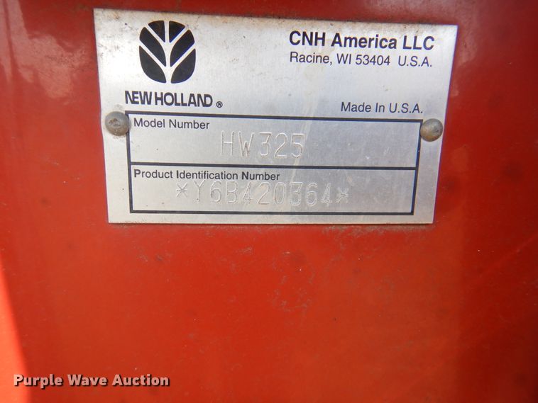image for item DK2296 2007 New Holland HW325  windrower