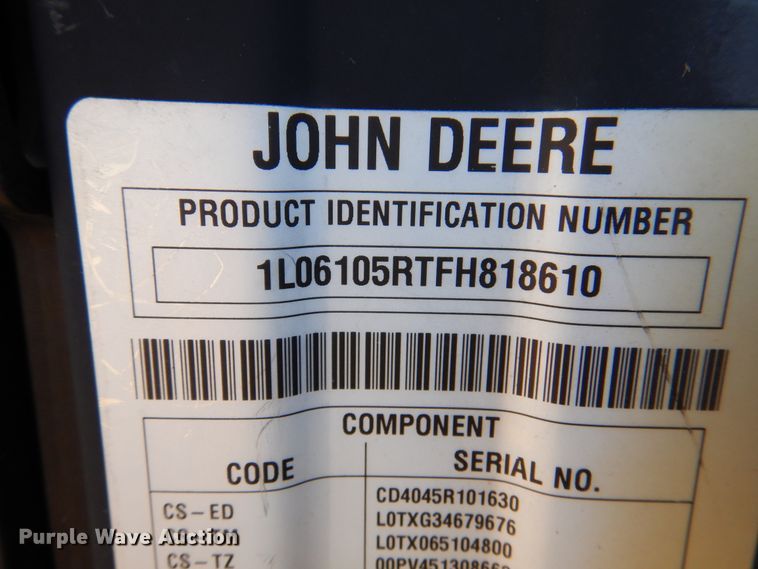 image for item DK2299 John Deere 6105R  tractor