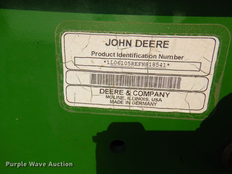 image for item DK2301 2014 John Deere 6105R  tractor
