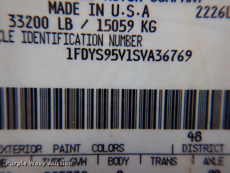 image for item DK2311 1995 Ford Aeromax L9000  grain truck