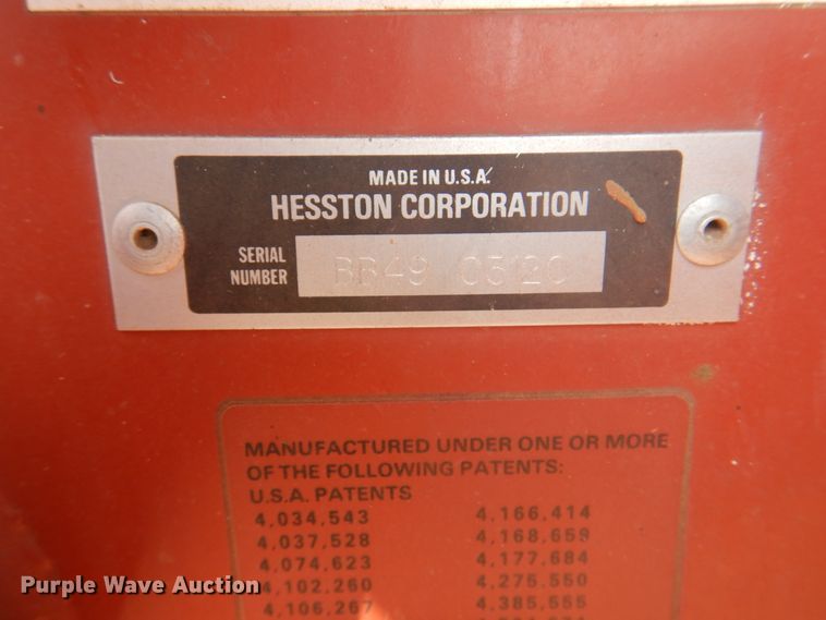 image for item DK2313 1989 Hesston 4900  large square baler