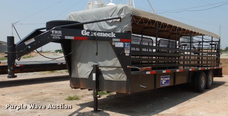 image for item DK2323 2019 Gooseneck  livestock trailer