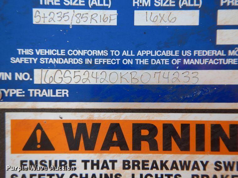 image for item DK2323 2019 Gooseneck  livestock trailer