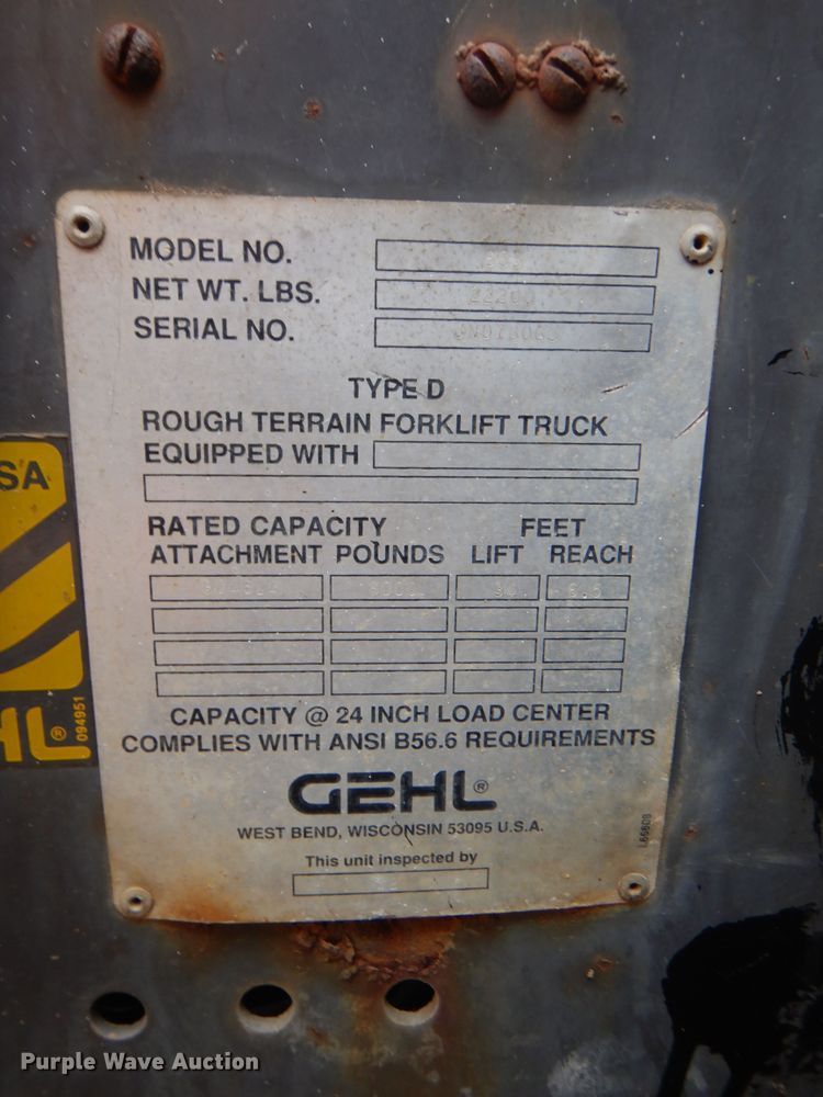 image for item DK2330 1997 Gehl 883  telehandler