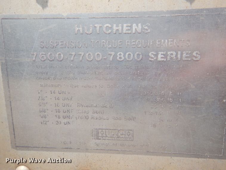 image for item DK2341 1988 Merritt B80-1148-024  livestock trailer