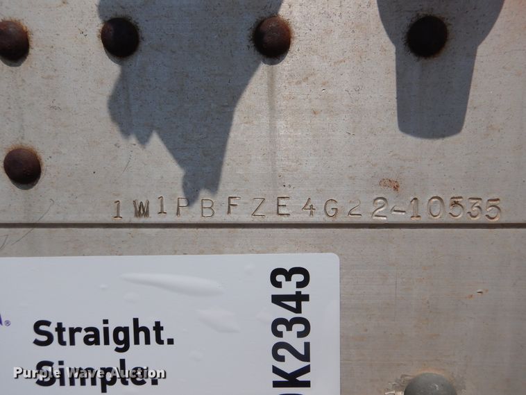 image for item DK2343 1986 Wilson 1W1  grain trailer