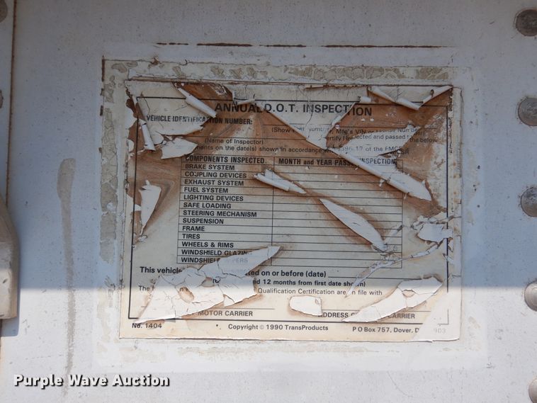 image for item DK2343 1986 Wilson 1W1  grain trailer