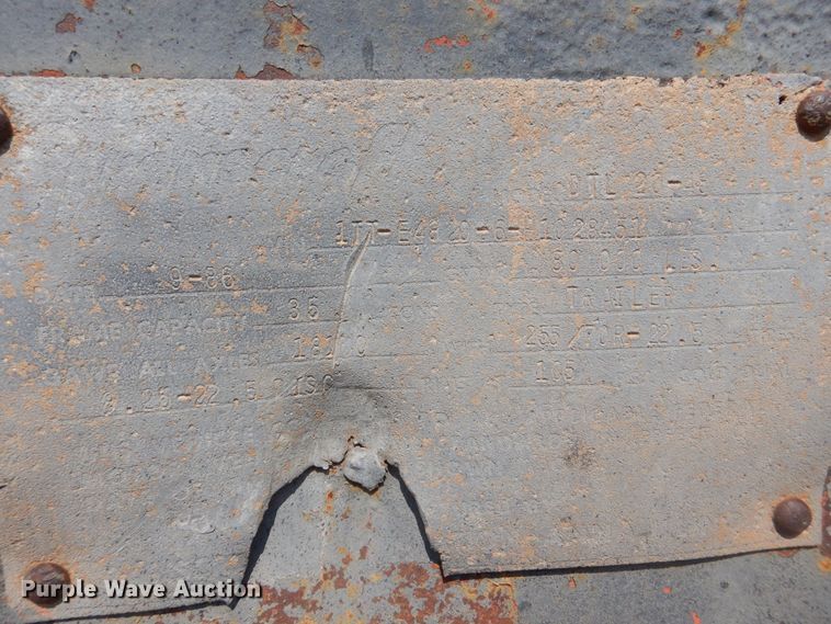 image for item DK2345 1987 Transcraft  drop deck trailer