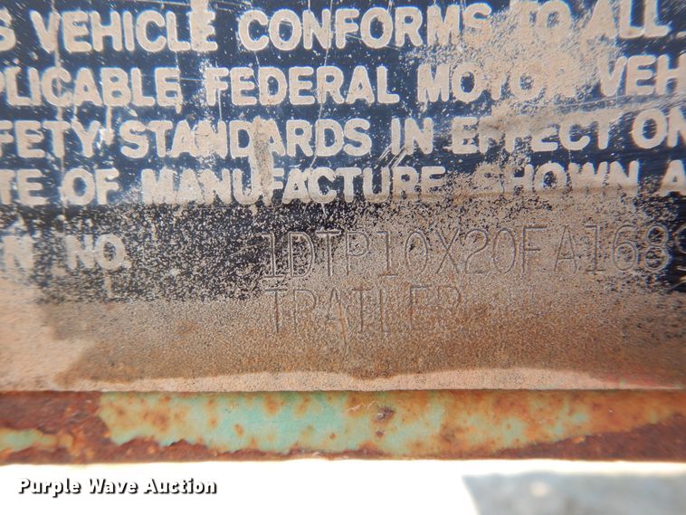 image for item DK2346 1984 Doresy  flatbed trailer