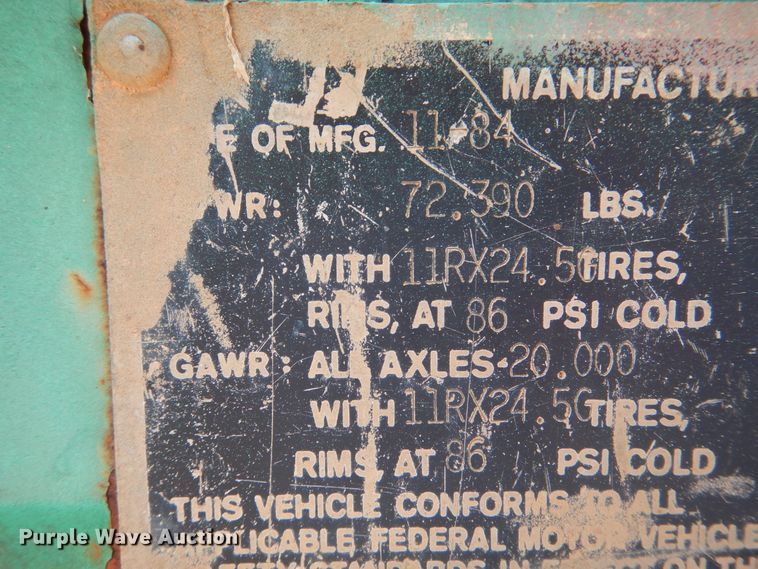 image for item DK2346 1984 Doresy  flatbed trailer