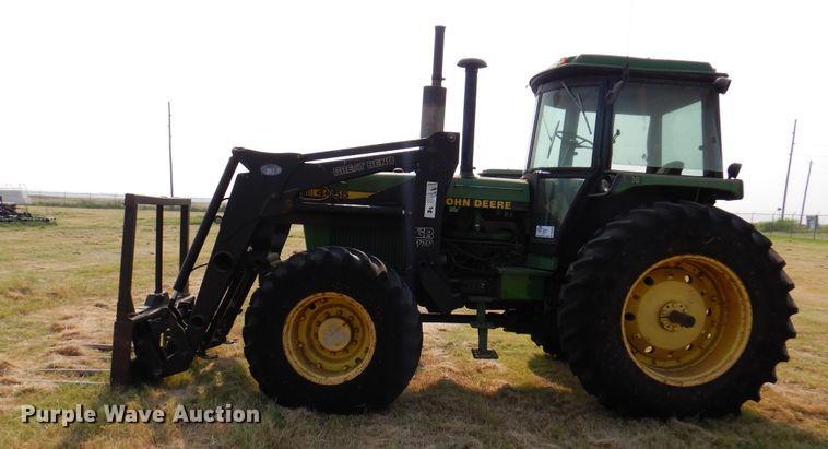 image for item DK2350 1989 John Deere 4455  MFWD tractor