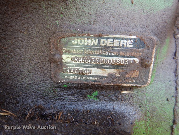 image for item DK2350 1989 John Deere 4455  MFWD tractor