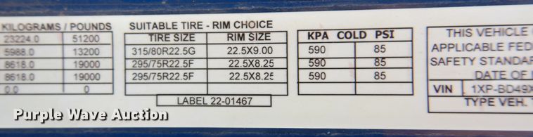 image for item DK8166 2014 Peterbilt 579  semi truck