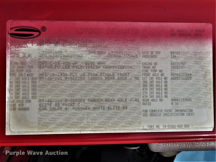 image for item FP9360 2003 Sterling LT9500  semi truck