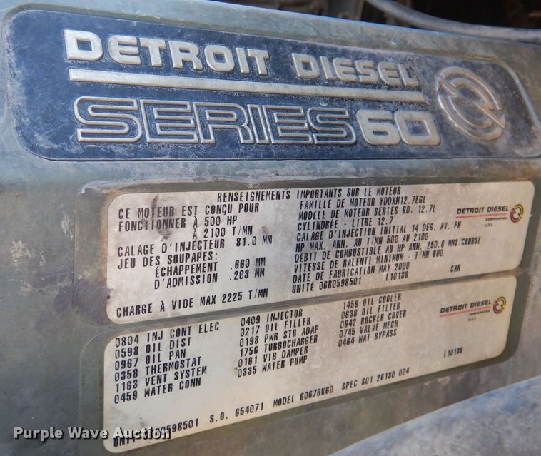 image for item IN9852 2001 Freightliner Columbia 120  semi truck