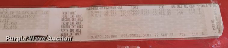 image for item KK9379 2013 Freightliner Cascadia 125  semi truck