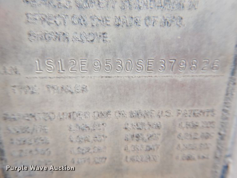 image for item KW9867 1995 Strick  dry van trailer