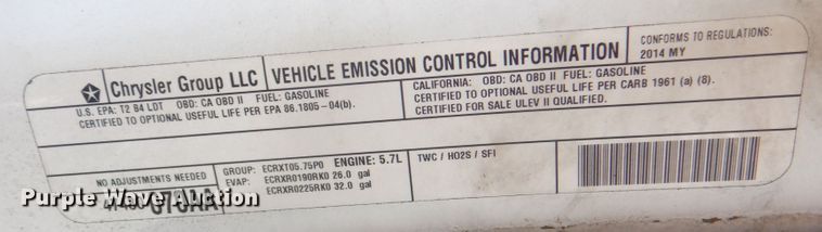 image for item DG1684 2014 Dodge Ram 1500  Quad Cab pickup truck