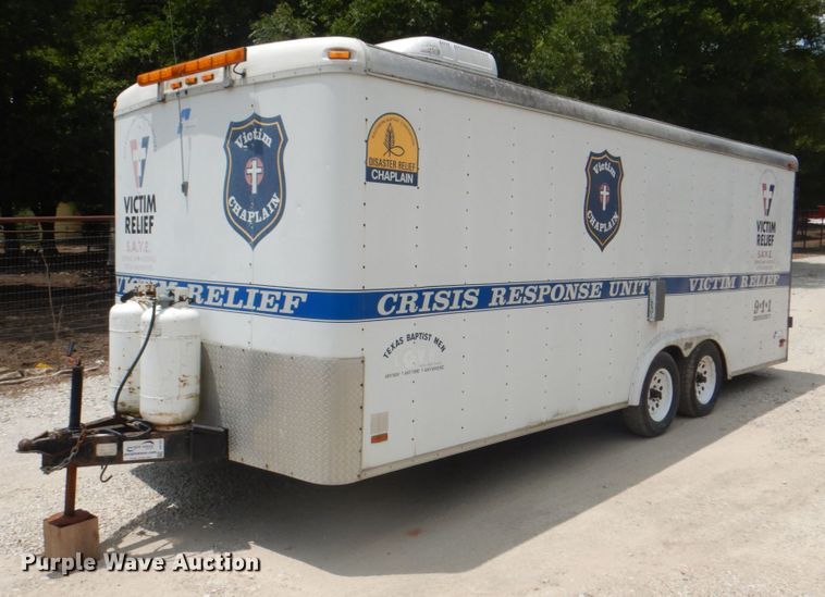 1998 Pace American L820TA2 enclosed cargo trailer in Roanoke, TX Item DH7267 for sale Purple