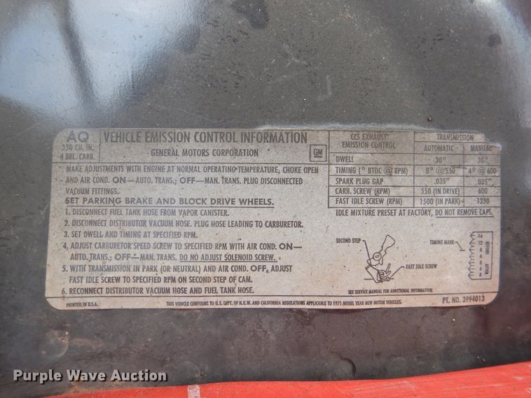 image for item DK2426 1971 Chevrolet C10  pickup truck