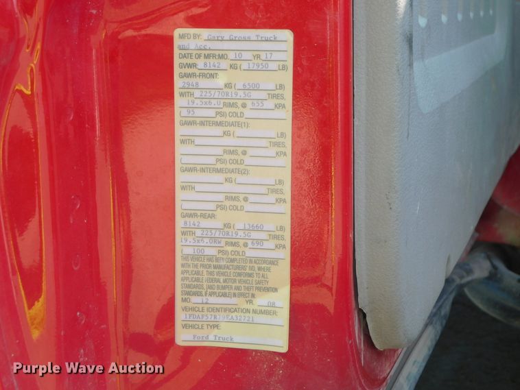 image for item DK8624 2009 Ford F550 Super Duty XL  flatbed truck