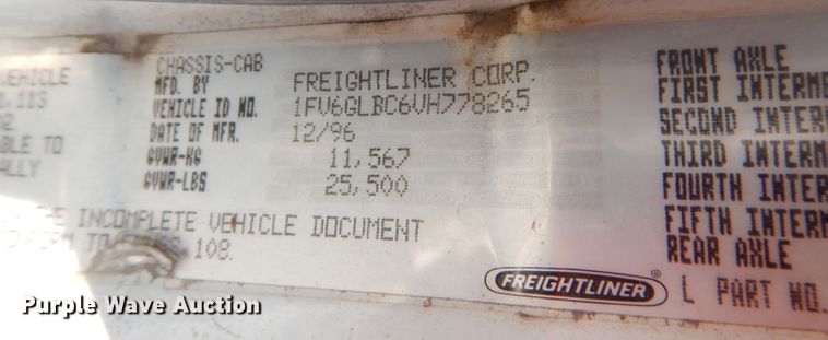 image for item DM0618 1997 Freightliner FL60  box truck