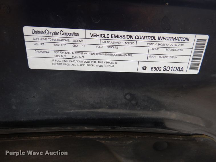 image for item DM1471 2008 Jeep Grand Cherokee Overland  SUV