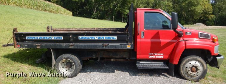 image for item DM4353 2003 Chevrolet C4500  dump flatbed truck
