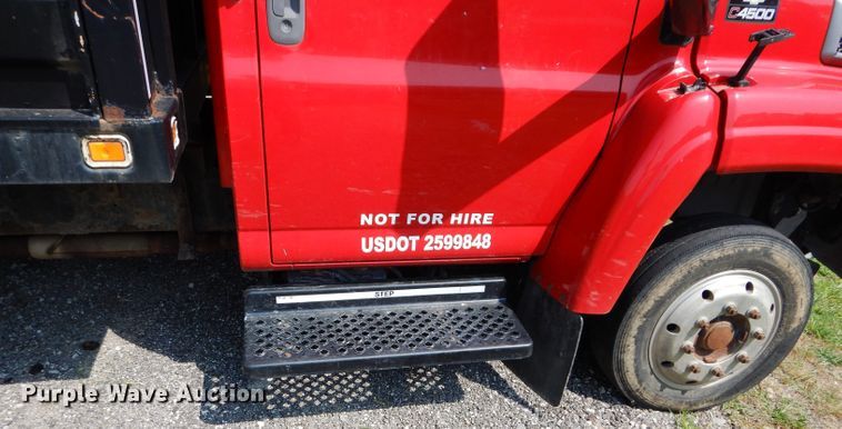 image for item DM4353 2003 Chevrolet C4500  dump flatbed truck