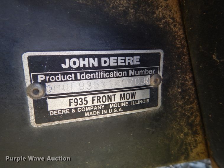 image for item DM4355 John Deere F935  lawn mower