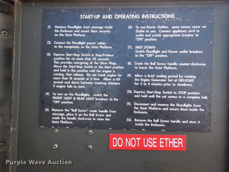 image for item DM6414 Kohler NF2D  light plant