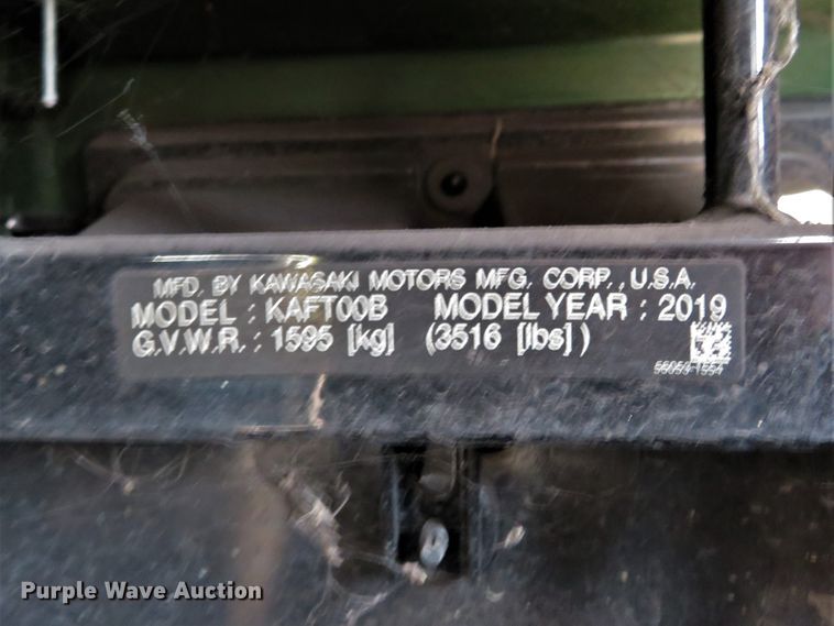 image for item FP9367 2019 Kawasaki Mule Pro-DXT  utility vehicle