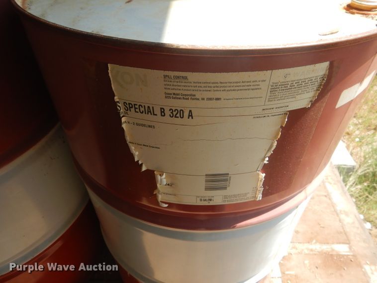 image for item HU9260 (9) 55 gallon drums of 95-140 gear oil