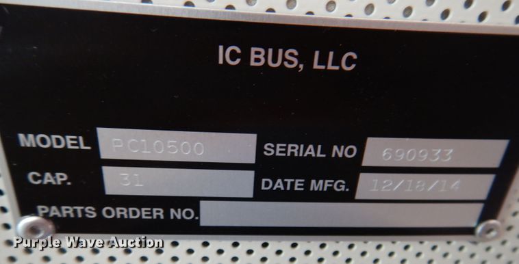image for item IN9860 2015 International 3000  school bus