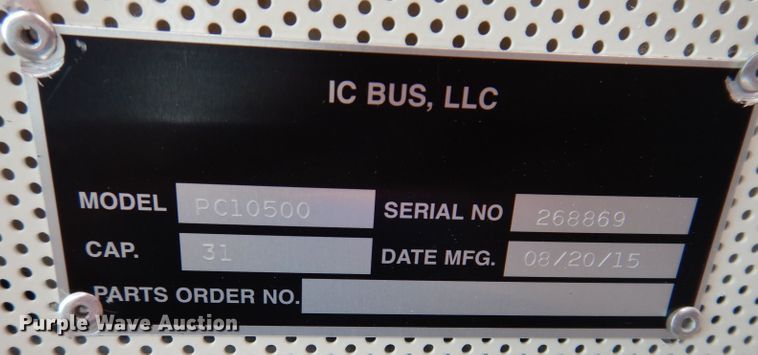 image for item IN9862 2016 International 3000  school bus