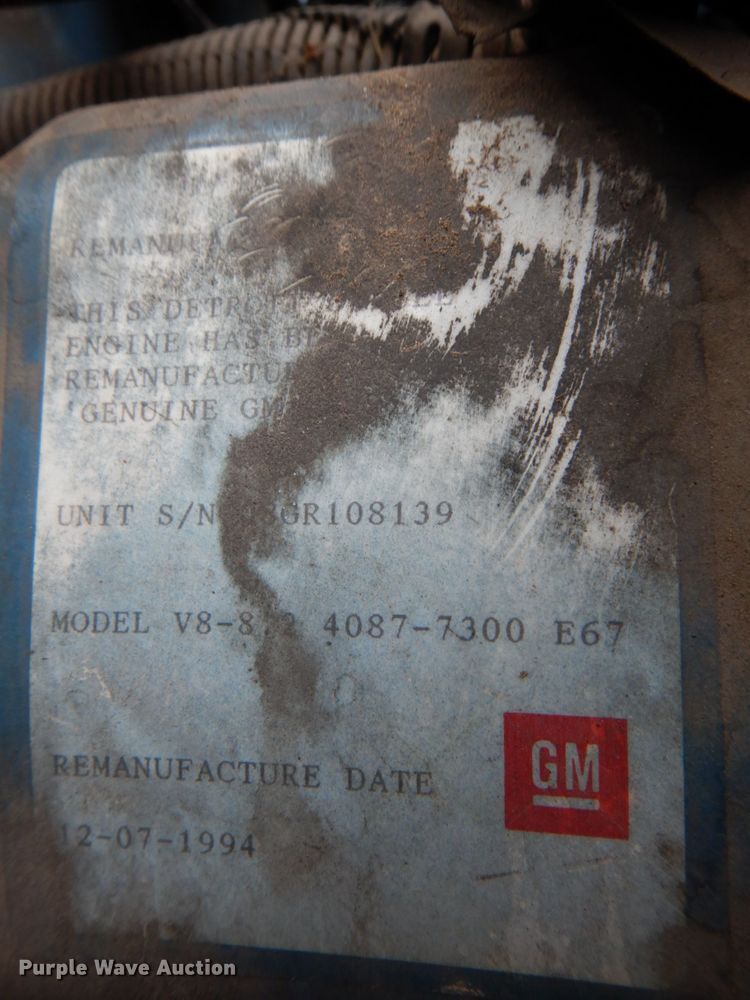 image for item IR9060 1985 GMC C7500  box truck