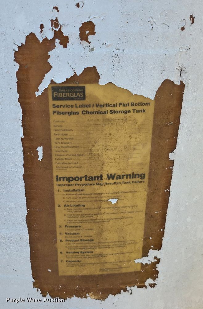 image for item IU9308 Owens Corning  fiberglass tank