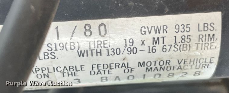 image for item JQ9734 1981 Yamaha 650  motorcycle