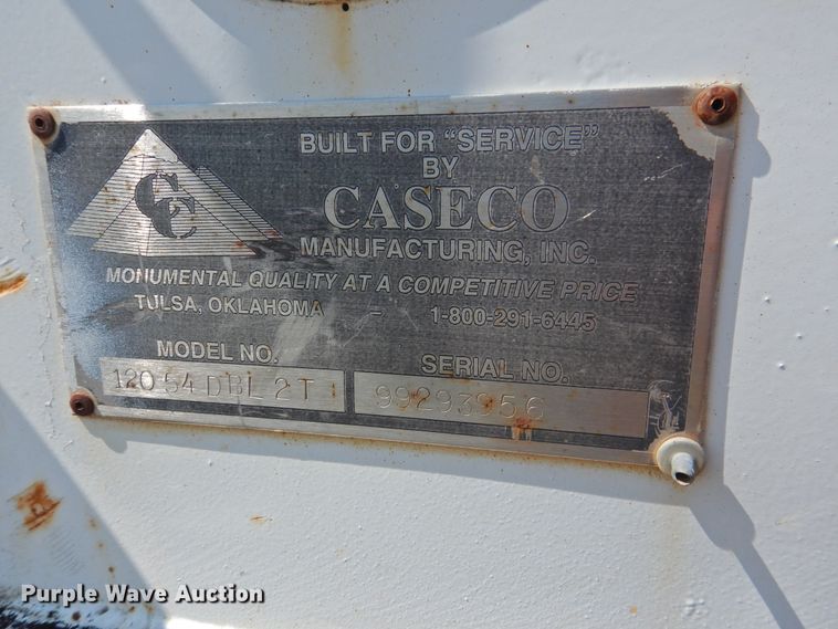 image for item JX9908 Caseco MFG. 12054DBL2T utility bed