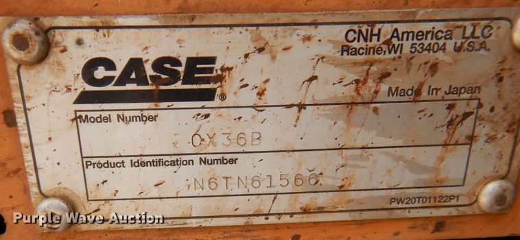 image for item KD9463 Case CX36B ZTS  mini excavator