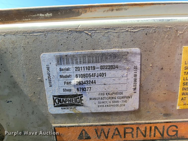 image for item KD9534 Knapheide 6108D54FJ401  utility bed