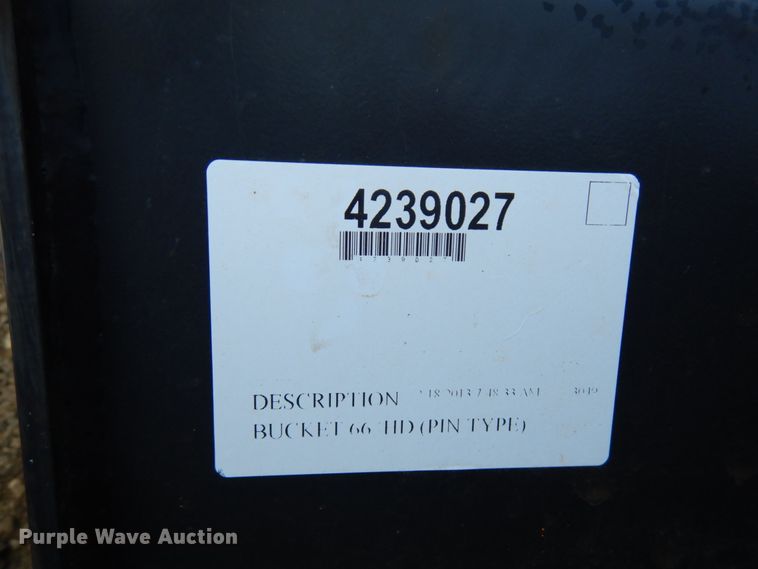 image for item KK9098 (4) 66"W loader buckets