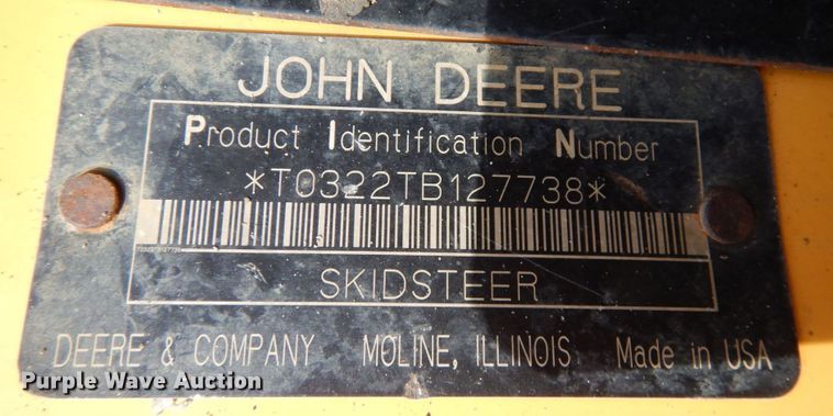 image for item KK9131 2006 John Deere CT322  tracked skid steer loader