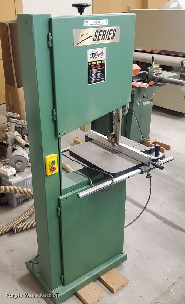 Grizzly 18" band saw in Victoria, KS Item KK9420 sold Purple Wave