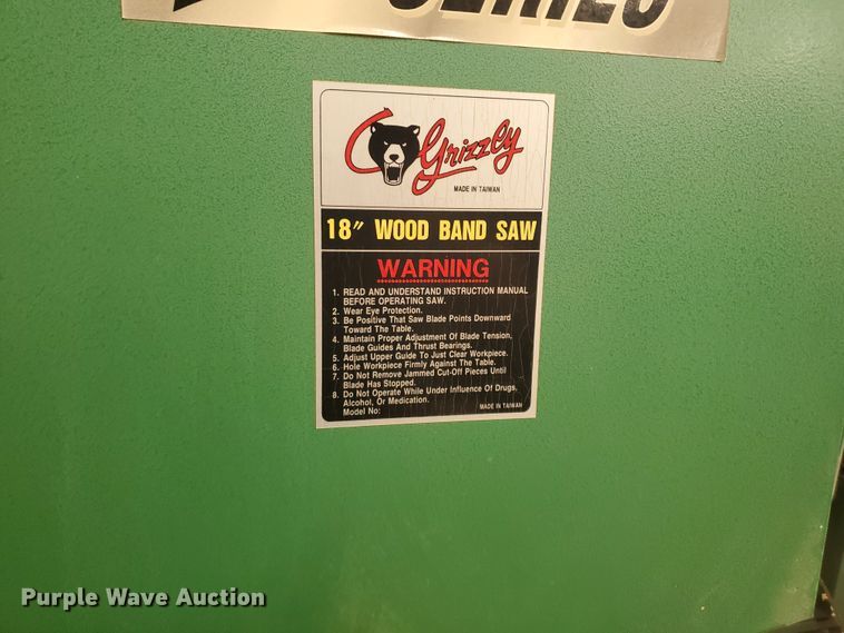 image for item KK9420 Grizzly  18" band saw