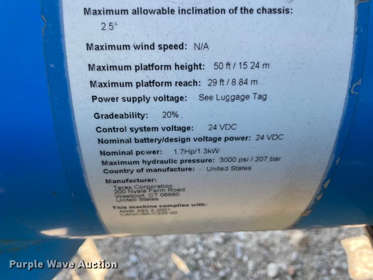 image for item KK9451 2012 Genie TZ-50  boom lift